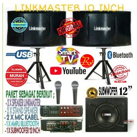 Jual Paket Karaoke Set Linkmaster In Subwoofer In Karaoke Smart