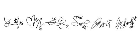 Some Cute Idol Signatures Rkpophelp