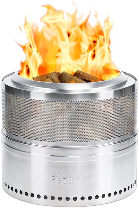 FIREHIKING 20 Smokeless Fire Pit Portable 304 Stainless Steel Large