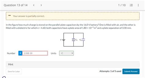 Solved Your Answer Is Partially Correct In The Figure How Chegg