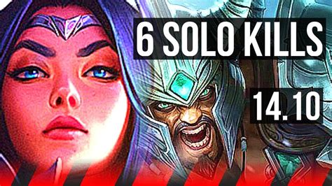 Irelia Vs Tryndamere Top 6 Solo Kills 600 Games Euw Master 14