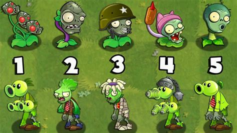 All Plants Vs All Zombotany Plants Vs Zombies Mod Zomplants Vs