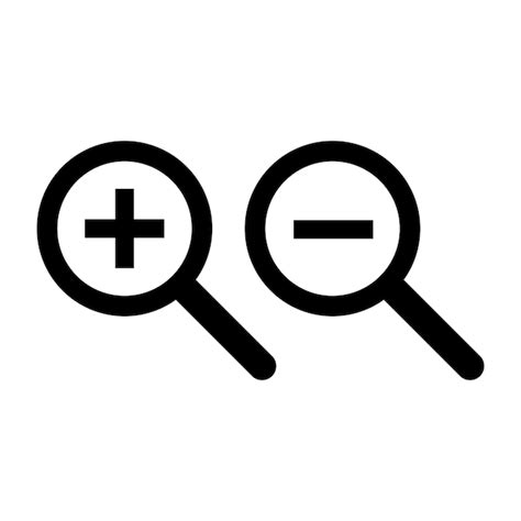 Premium Vector Vector Illustration Of Zoom In And Zoom Out