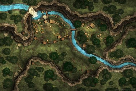 Bandit Camp & Surrounding Woods [240 x 160] : dndmaps