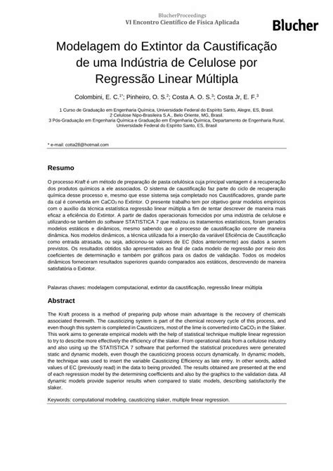 Pdf Modelagem Do Extintor Da Caustifica O De Uma Ind Stria De Pdf