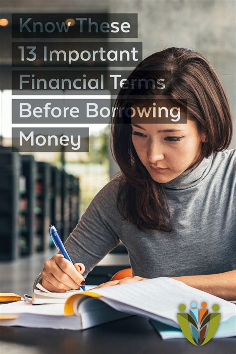 important financial terms  borrowing money