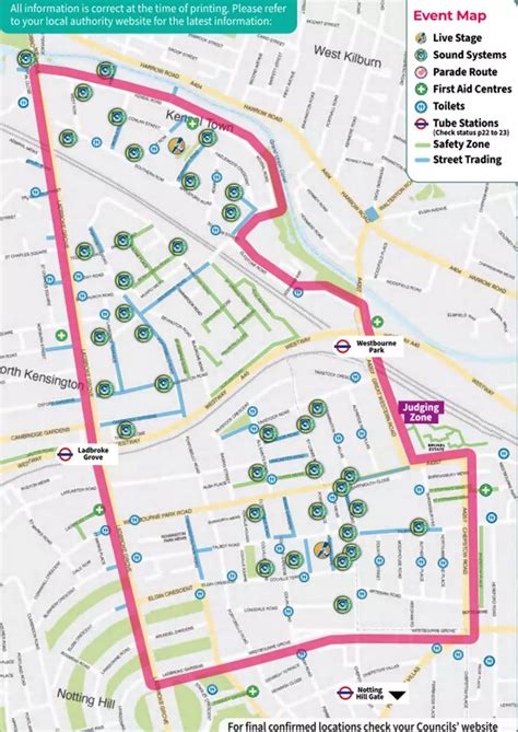 Notting Hill Carnival Map Bennie Rosalynd