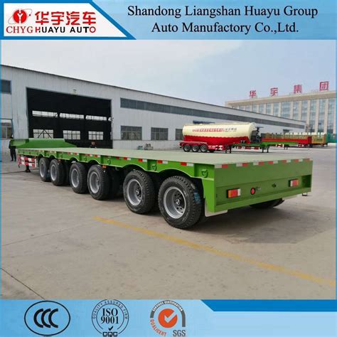 Axle Axle Axle Axle Low Bed Semi Trailer Truck Trailer