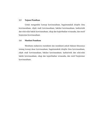 Konsep Dasar Kewirausahaan PDF