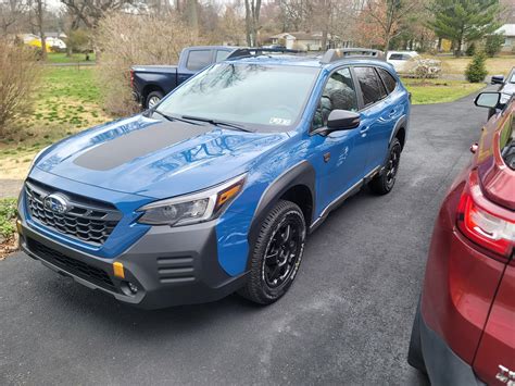 Blue Subaru Outback