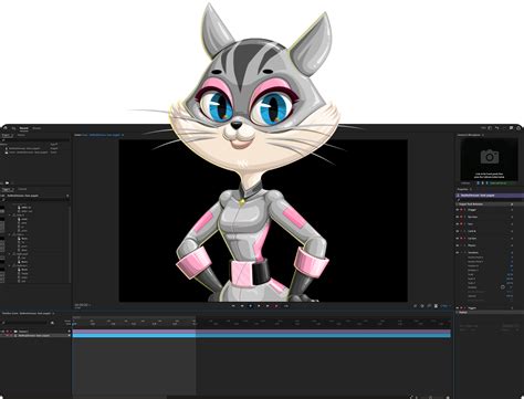 Pretty Female Superhero Cat Puppet Graphicmama