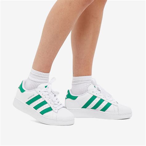 Adidas Superstar Xlg W Semi Court Green &White | END.