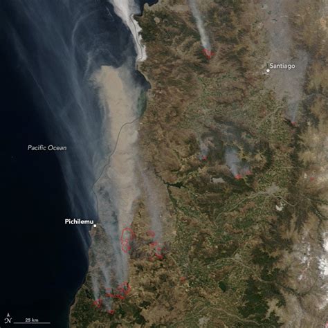 La Nasa Difunde Imágenes Satelitales De Los Incendios En Chile Rt