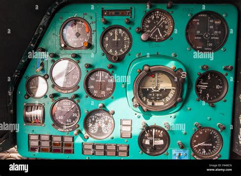 Interior details of Mil Mi-8 helicopter cockpit Stock Photo - Alamy