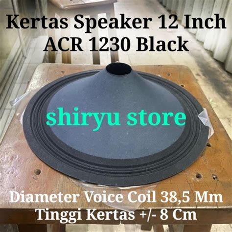 Jual Kertas Speaker Acr Black Daun Conus Mik Inch In Inci