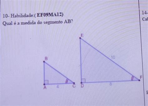 Qual é a medida do segmento AB brainly br