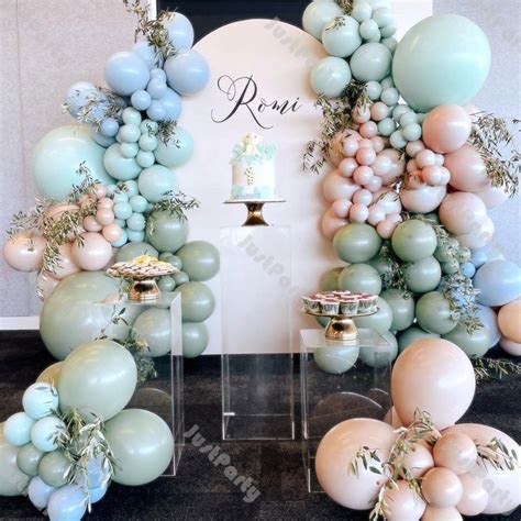 Pcs Dusty Green Nude Balloon Garland Kit Wedding Decoration Etsy