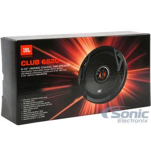 JBL Club 6520 300W Peak (100W RMS) 6-1/2" Club Series 2-Way Coaxial Car ...