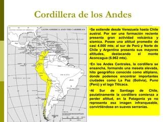 Geografía física de américa latina 4 medio PPT