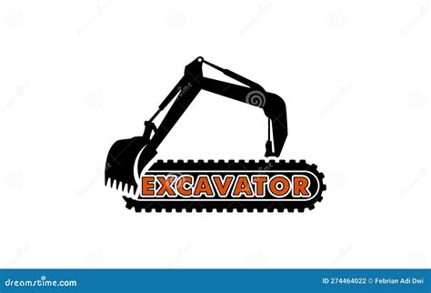 Excavator Construction Logo Design Excavator Logo Element Heavy