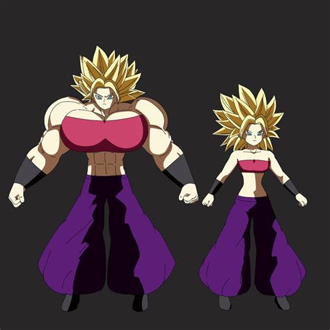 Super Saiyan Caulifla Side By Side By Vaulter297 On Deviantart