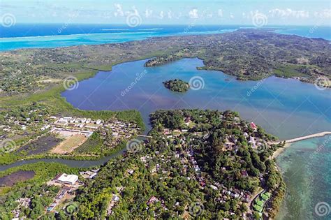 Aerial View Of Sainte Marie Island Nosy Boraha Madagascar Stock