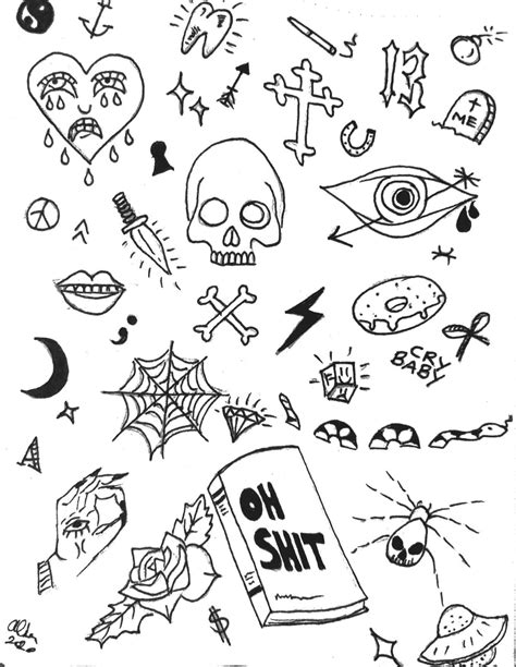 Free Printable Tattoo Flash Sheets Pdf