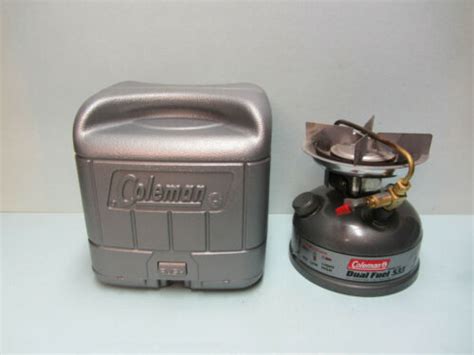 Vintage Coleman Dual Fuel 533 Single Burner Camp Stove with Hard Case ...