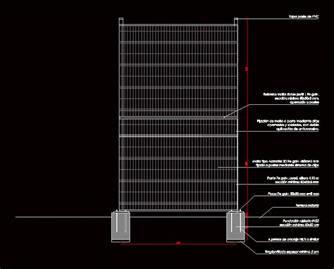 Cerramiento Multicancha En AutoCAD Librería CAD