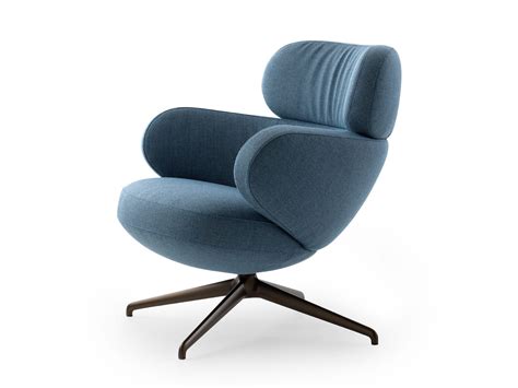 Lxr Fabric Armchair Swivel Fabric Armchair With Spoke Base With