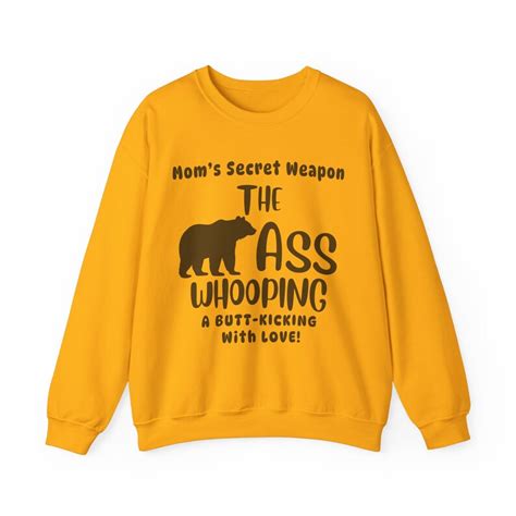 Mama Bear Ass Whooping Sweatshirt Funny Mom Gift Motherhood Shirt Retro Mom Bear Mom Life