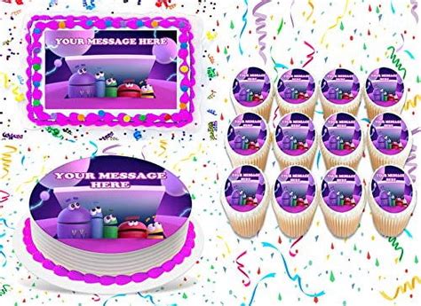 Ask The Storybots Cake Topper Edible Image Cupcakes Frosting Sugar