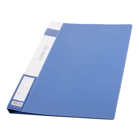 Sourcingmap Metal Clip Binder Blue Plastic Document File Folder Holder