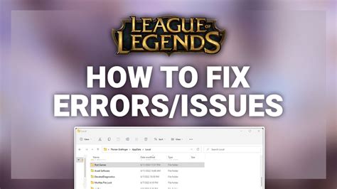 League Of Legends How To Fix Errors Issues Complete 2024 Guide