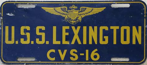 Uss Lexington Cvs 16 Great American Plates