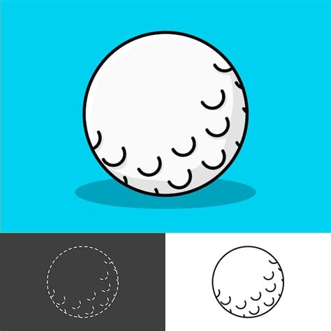 Premium Vector Golf Ball Vector Design Collection