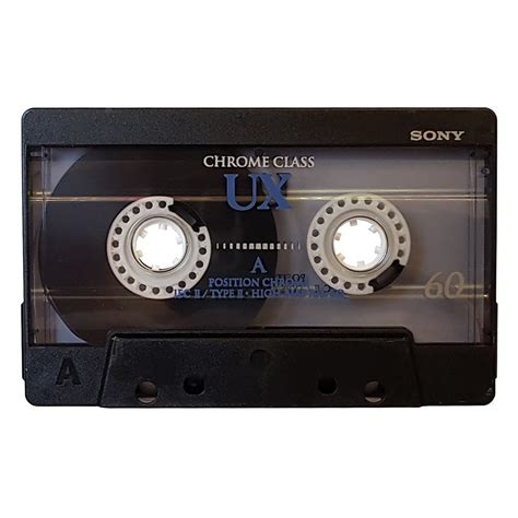 Sony Ux60 Chrome Blank Audio Cassette Tapes Retro Style Media