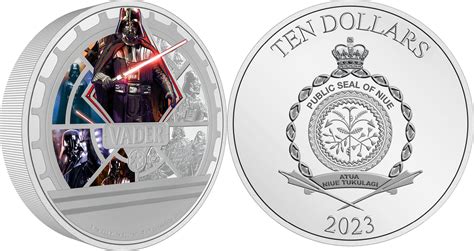 Dollars Darth Vader Star Wars Classic Oz Silver Coin Niue