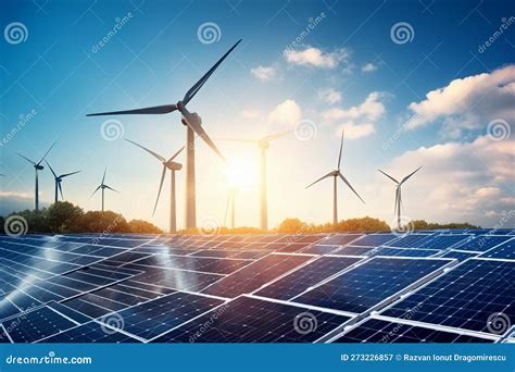 Conceito De Paisagem De Energias Renov Veis Pain Is Solares E