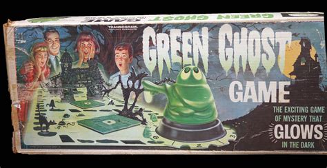 Vintage (1965) Green Ghost 3D glow-in-the-dark Halloween game made in ...