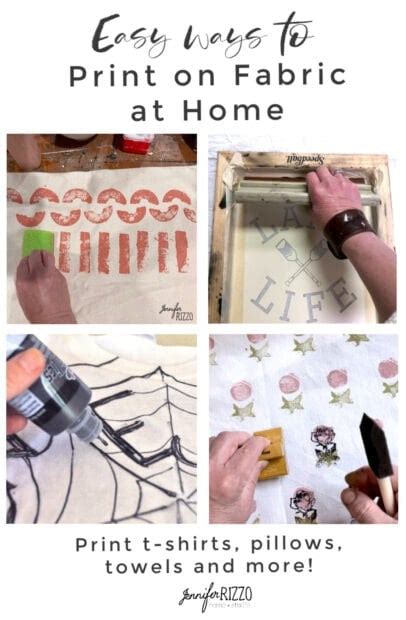 Easy Ways To Print On Fabric At Home Jennifer Rizzo