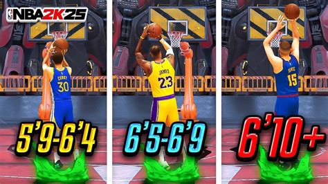 Best Jumpshots For Every Build Three Point Rating And Height On Nba 2k25 Best Jumpshot Nba 2k25