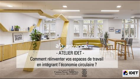 Atelier Idet Comment R Inventer Vos Espaces De Travail En Int Grant L