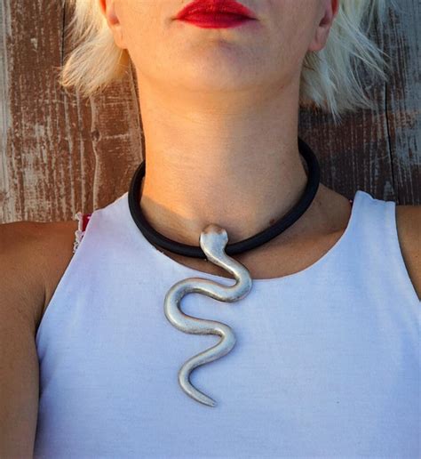 Silver Snake Necklace Snake Jewelry Kundalini Jewelry Snake | Etsy