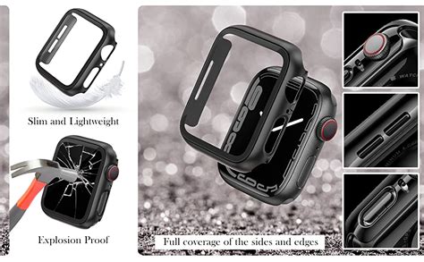 Tuocal 2 Pezzi Rigida PC Compatibile Con Cover Apple Watch 40mm Series