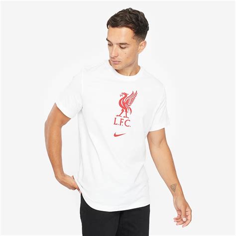 T Shirt Nike Liverpool Evergreen Crest Blanc Rouge Maillots