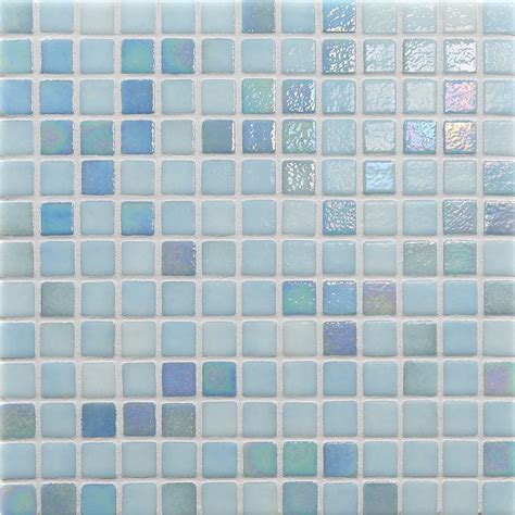 Summer Sky 1 X 1 Glass Tile Reviglass Pool And Spa Tile Aquablu Mosaics