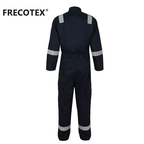 Wholesale Men Black Safety Fire Retardant Coverall Industrial Workwear