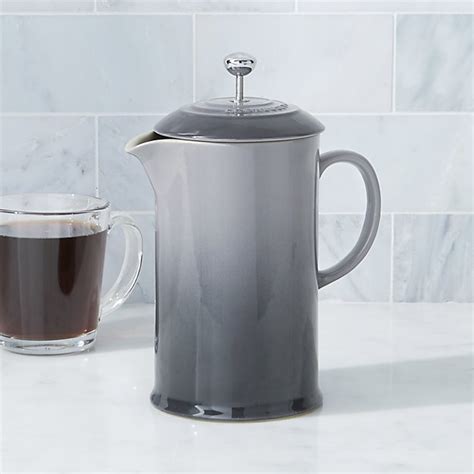 Le Creuset French Coffee Press Cream Reviews Crate And Barrel In