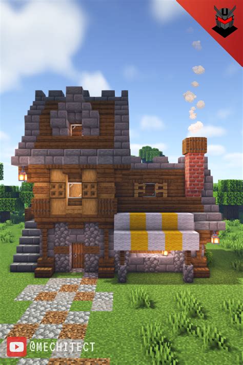 Minecraft Medieval Village Minecraft Shops Cool Minecraft Creations